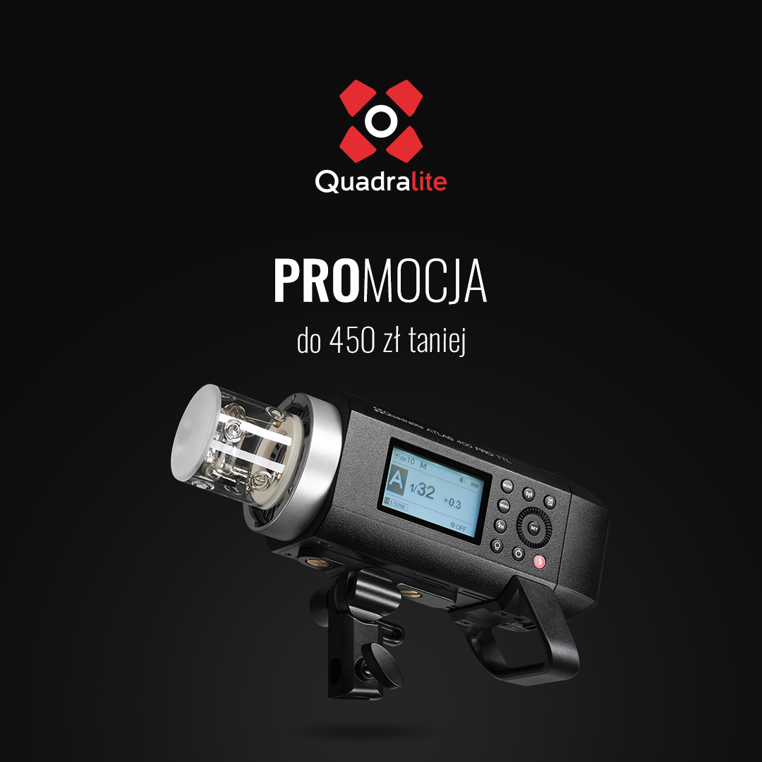 PROmocja Quadralite – profesjonalne studio fotograficzne. Nawet do -450zł!