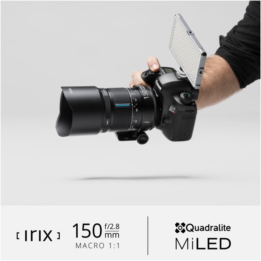 Irix 150mm f/2.8 Macro + Quadralite MiLED 180