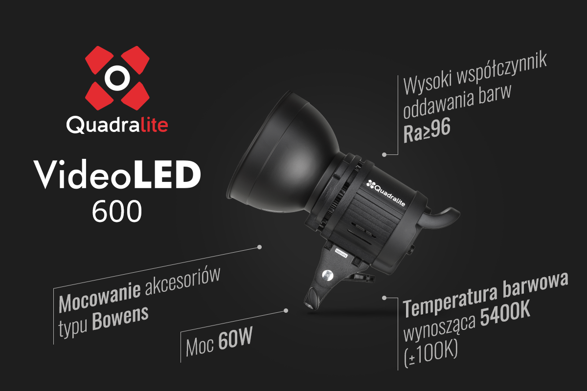 Quadralite VideoLED 600 now PLN 100 cheaper! — 1