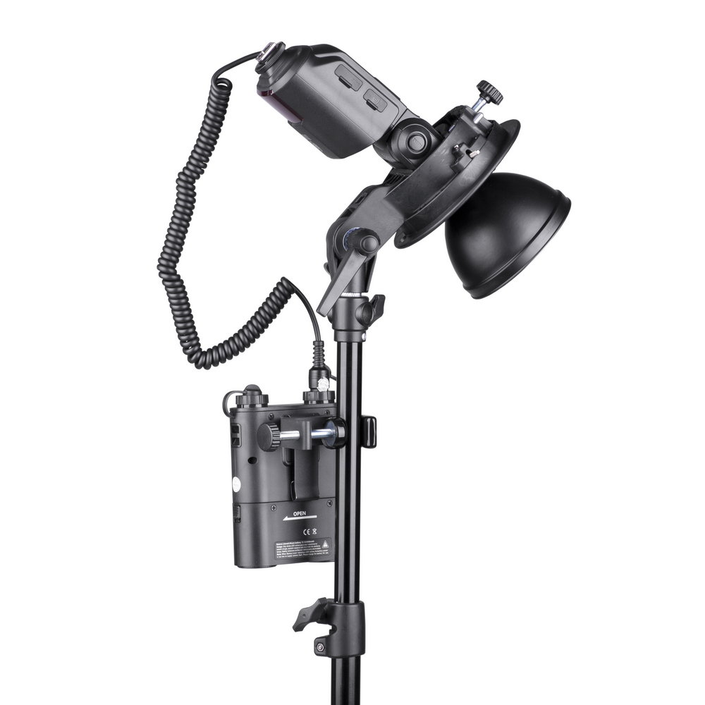 Quadralite Reporter PowerPack 45 – Halter Stativ