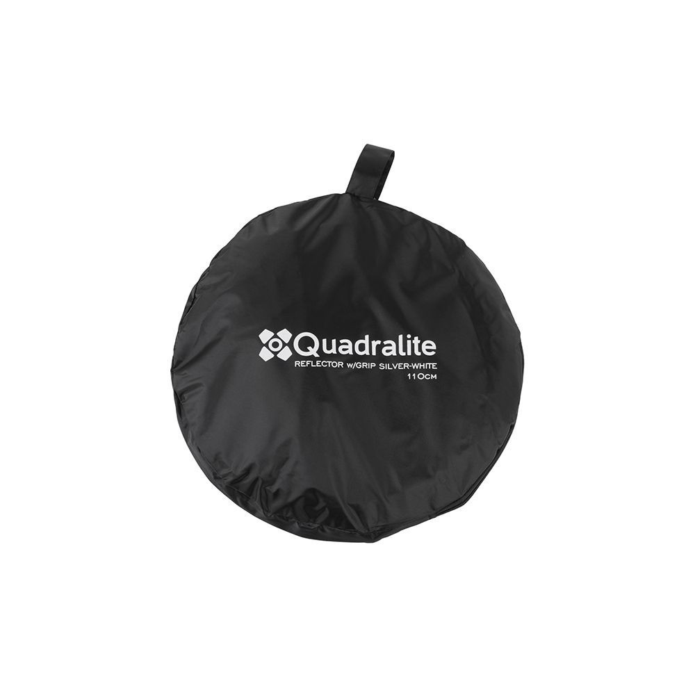 Quadralite Blenda z uchwytem srebrno-biała 110