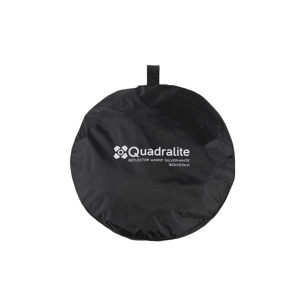Quadralite Blenda z uchwytem srebrno-biała 90x120