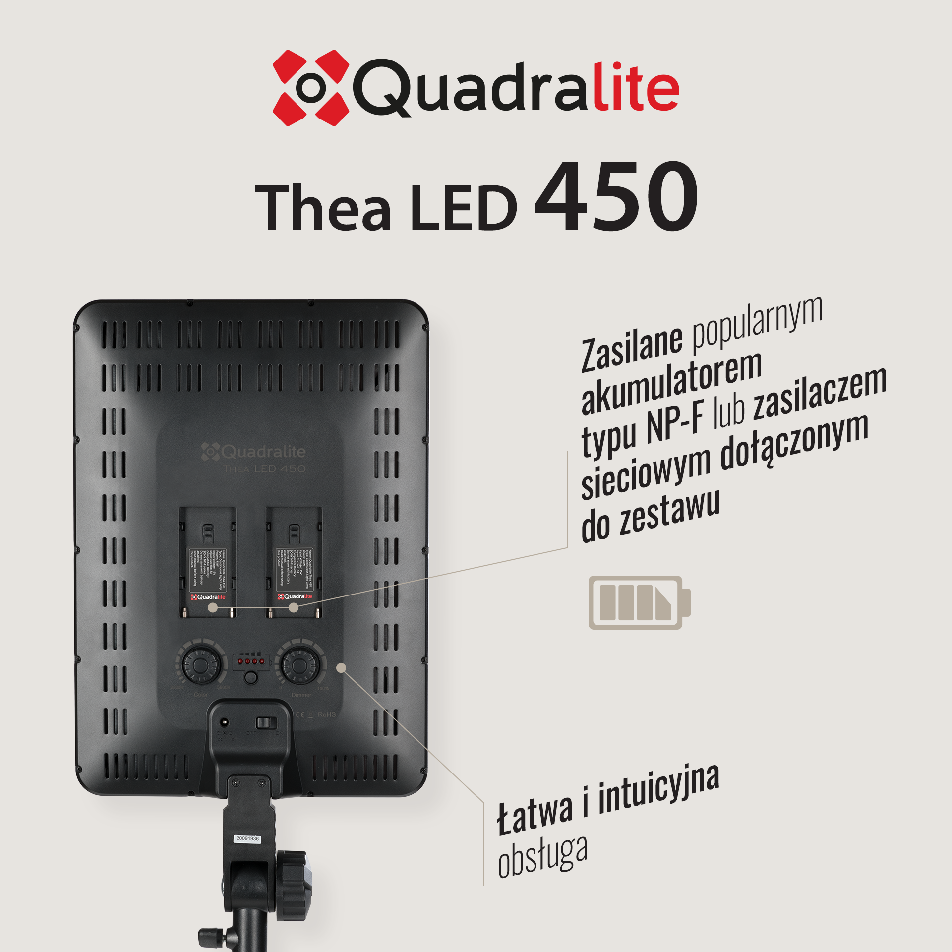 Quadralite Thea 450 LED Kit