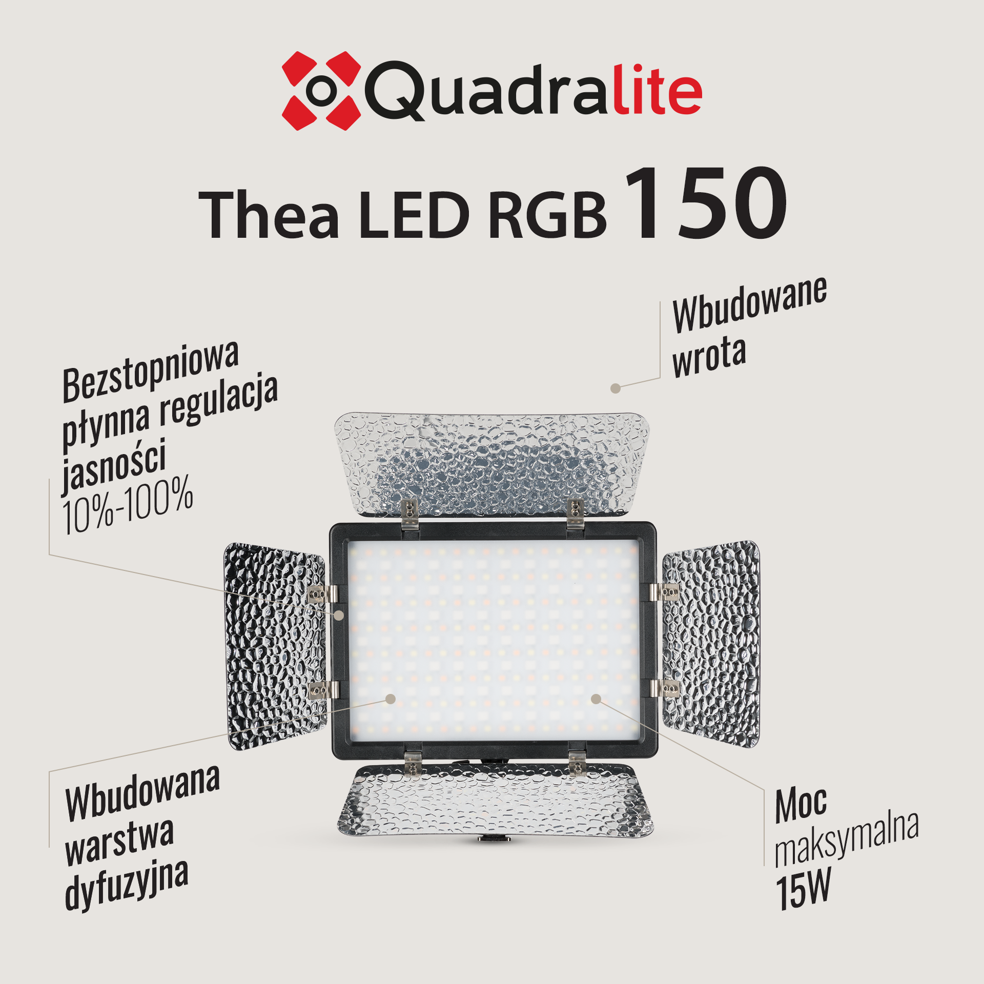 Quadralite Thea RGB 150 LED