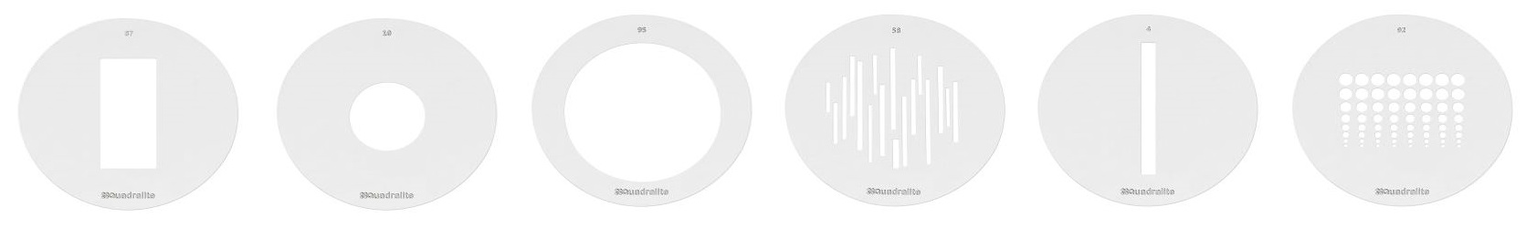 Quadralite Zestawy Gobo 58 mm do SN-5260 - 6 sztuk